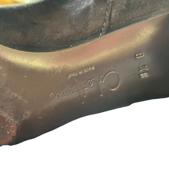 Cole Haan Boots Women Size 8.5 B Brown Suede Buckle Waterproof Heeled Knee Boots - Picture 13 of 16